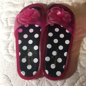 Kate Spade Womens Jelly Polka Dot Slides Sandals